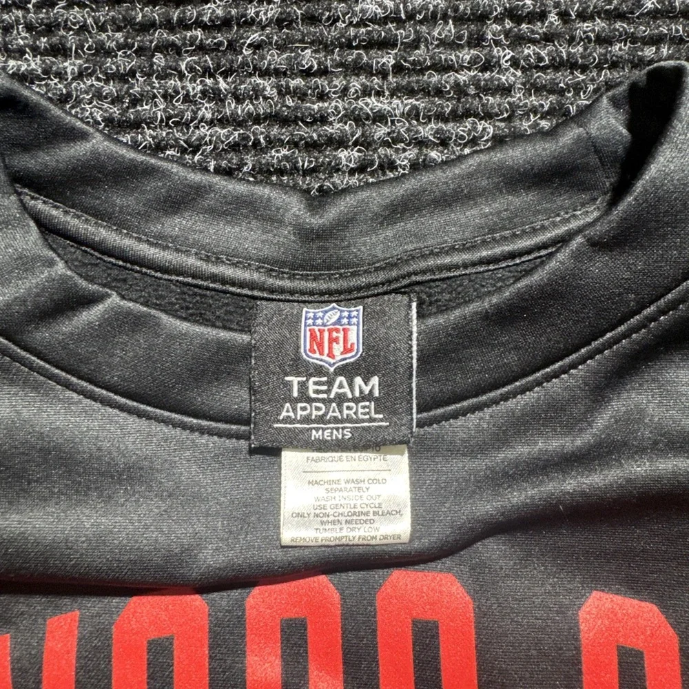 Kansas City Chiefs Sweatshirt‎ Small Black NFL Crewneck Pullover Training
